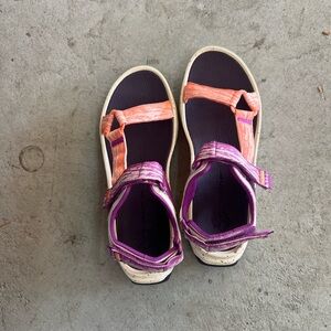 Timberland Sandals in Purple and Orange never worn